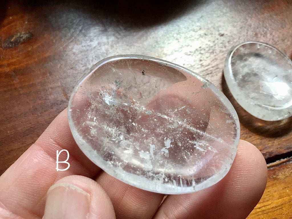 Clear Quartz Thumb Stone Group 3