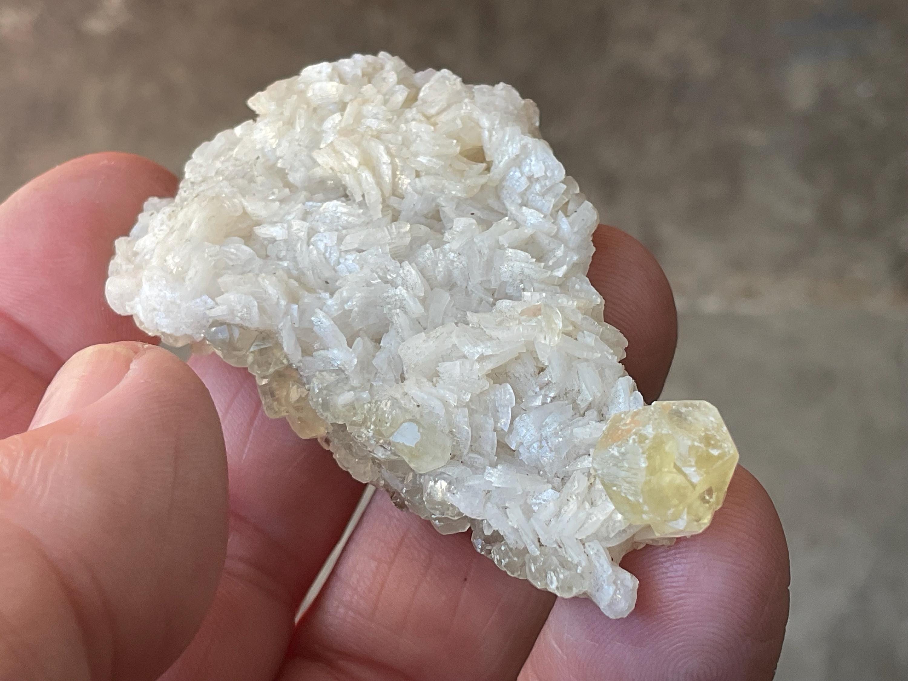 34g Multi Generational Calcite Specimen B from Hunan, China