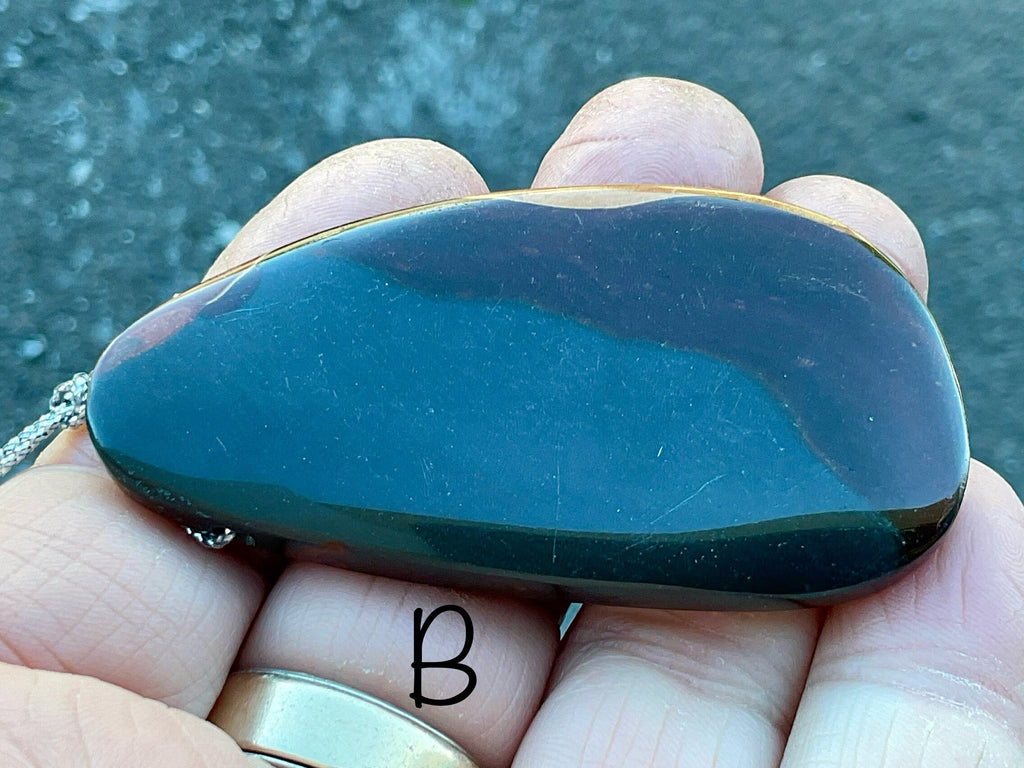 Polychrome Jasper Large Drilled Pendants Group 1