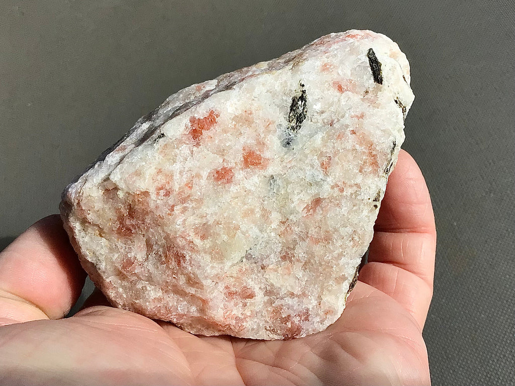 341g Sunstone with Biotite Mica Rough Piece D