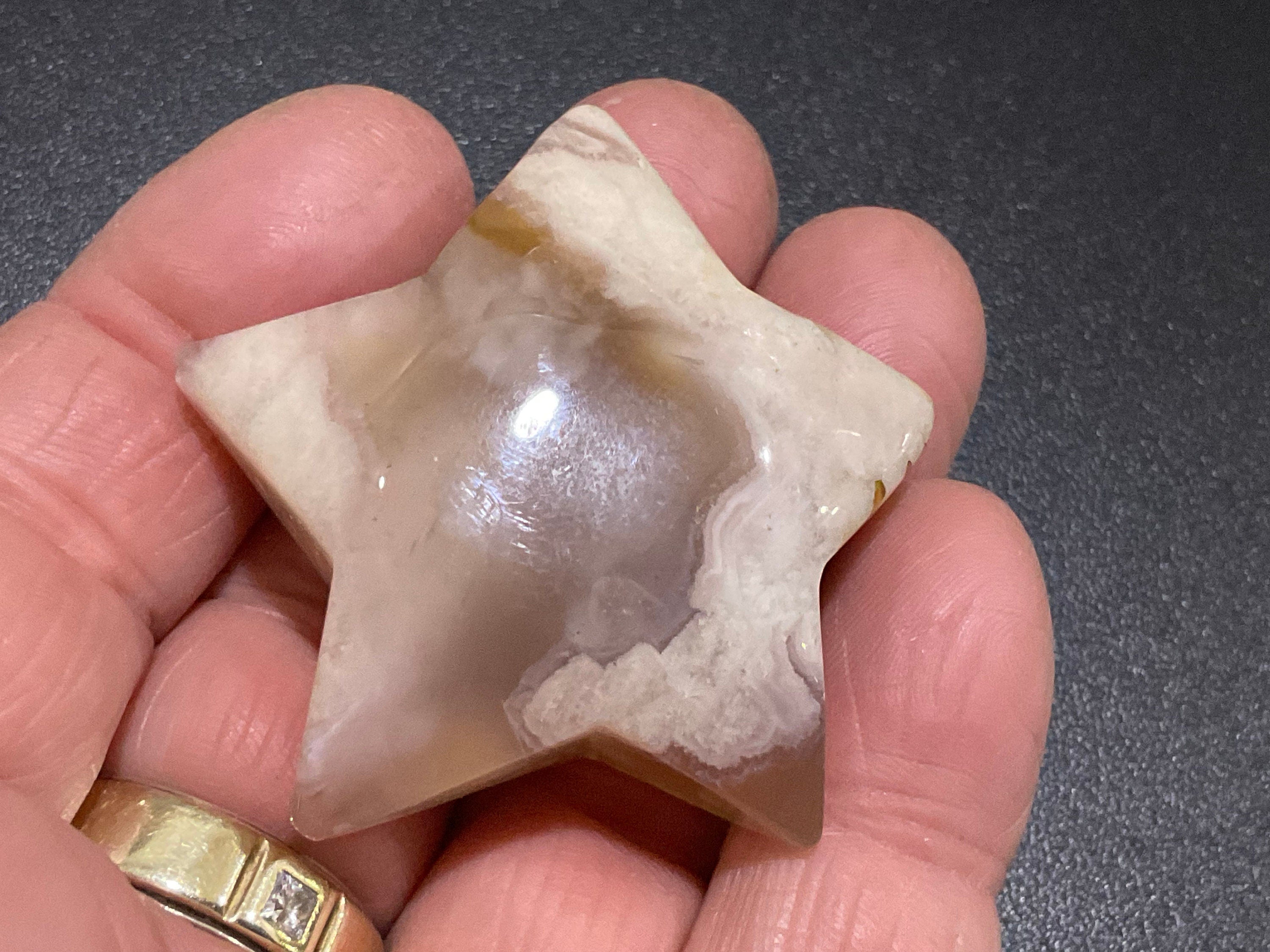 42g Flower Agate Star 7A