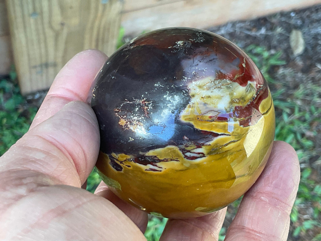 369g Mookaite Jasper Sphere 3C