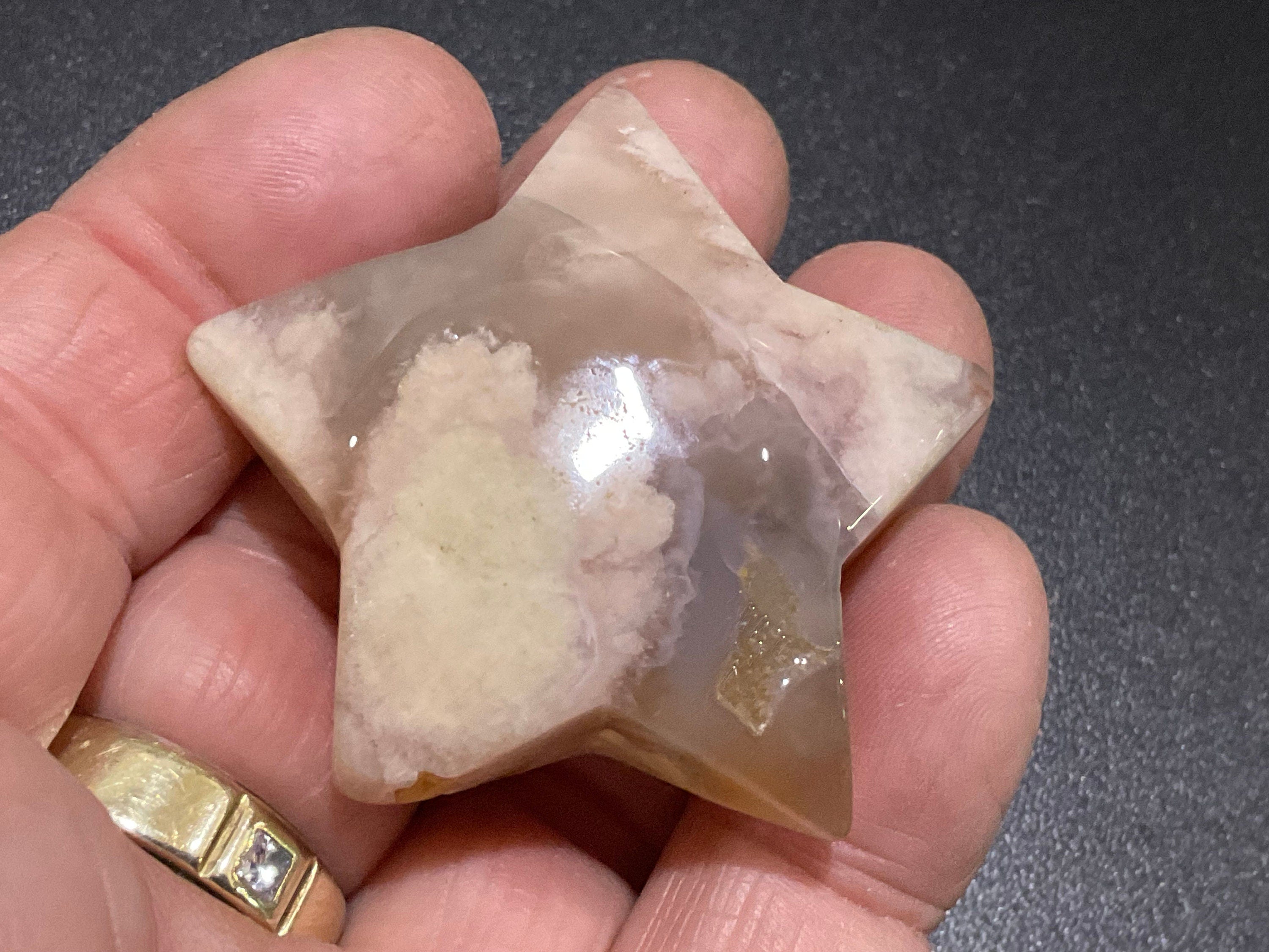 42g Flower Agate Star 7A