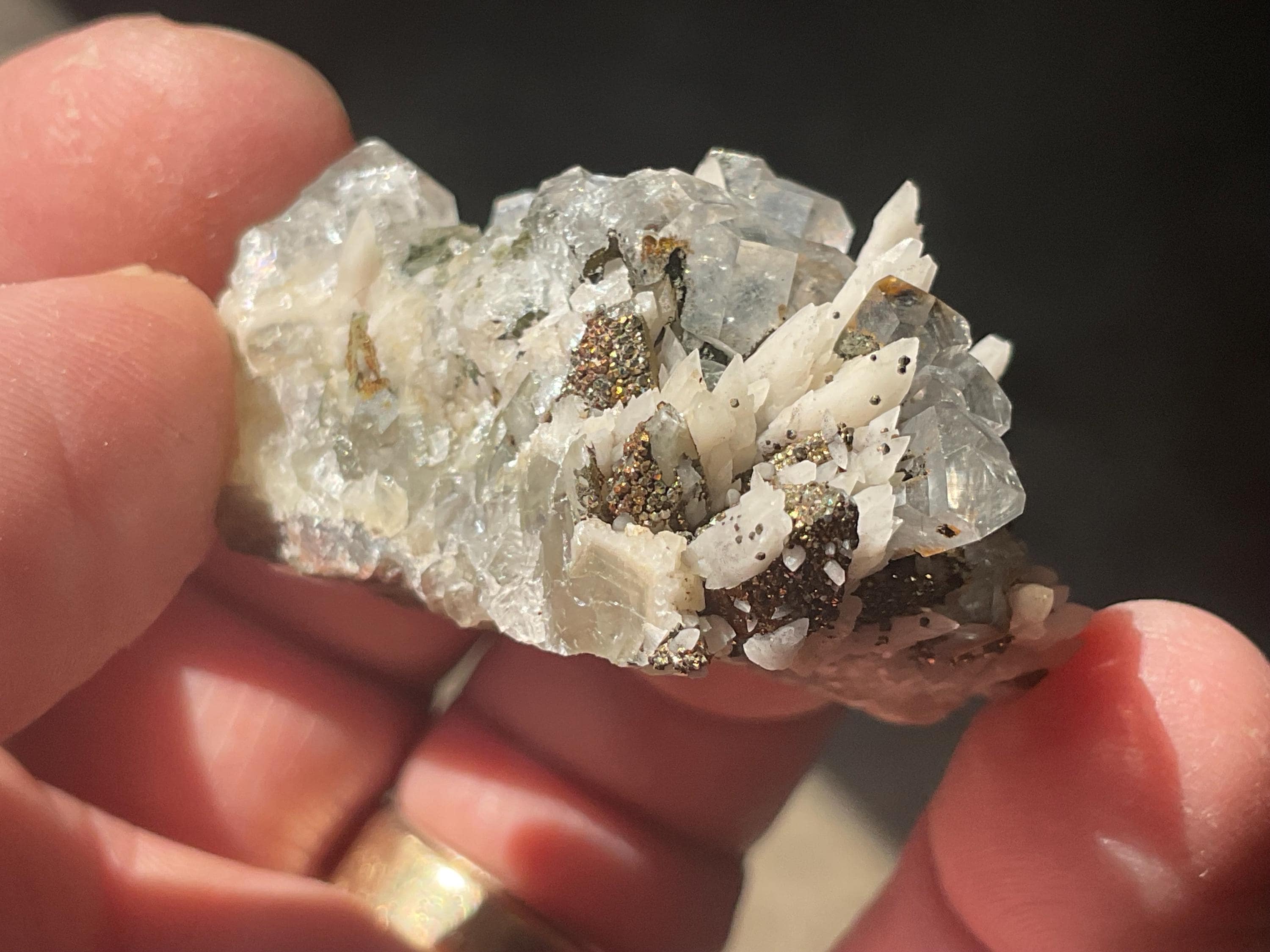 28g Calcite with Chalcopyrite Specimen B from Inner Mongolia