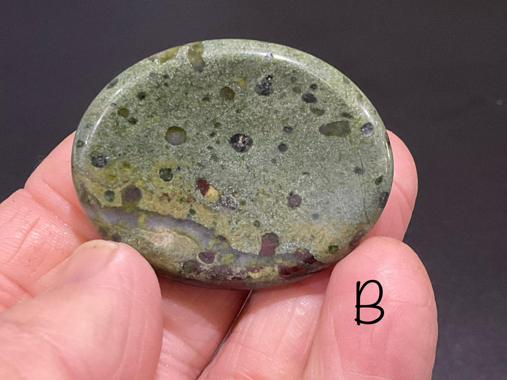 Dragons Blood Jasper Thumb/Worry Stone Group 3