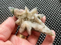 94g Moss Agate Polaris Carving with stand 1C