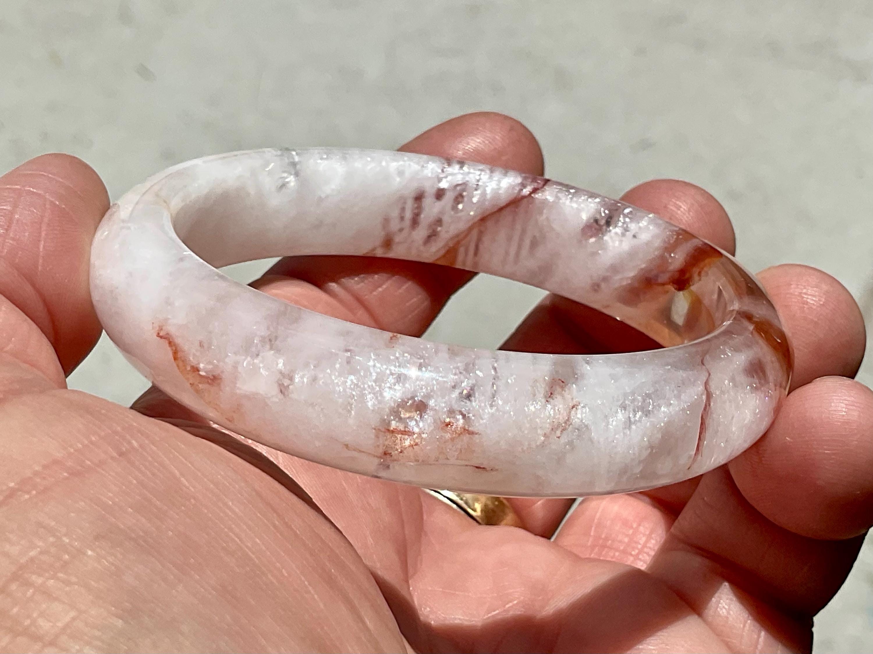 60mm Fire Quartz Solid Bangle 3B