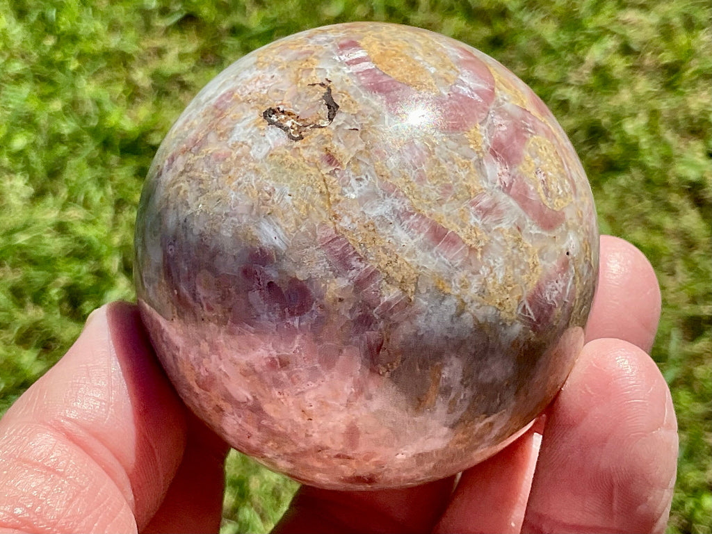 279g Strawberry Jasper Sphere 1A