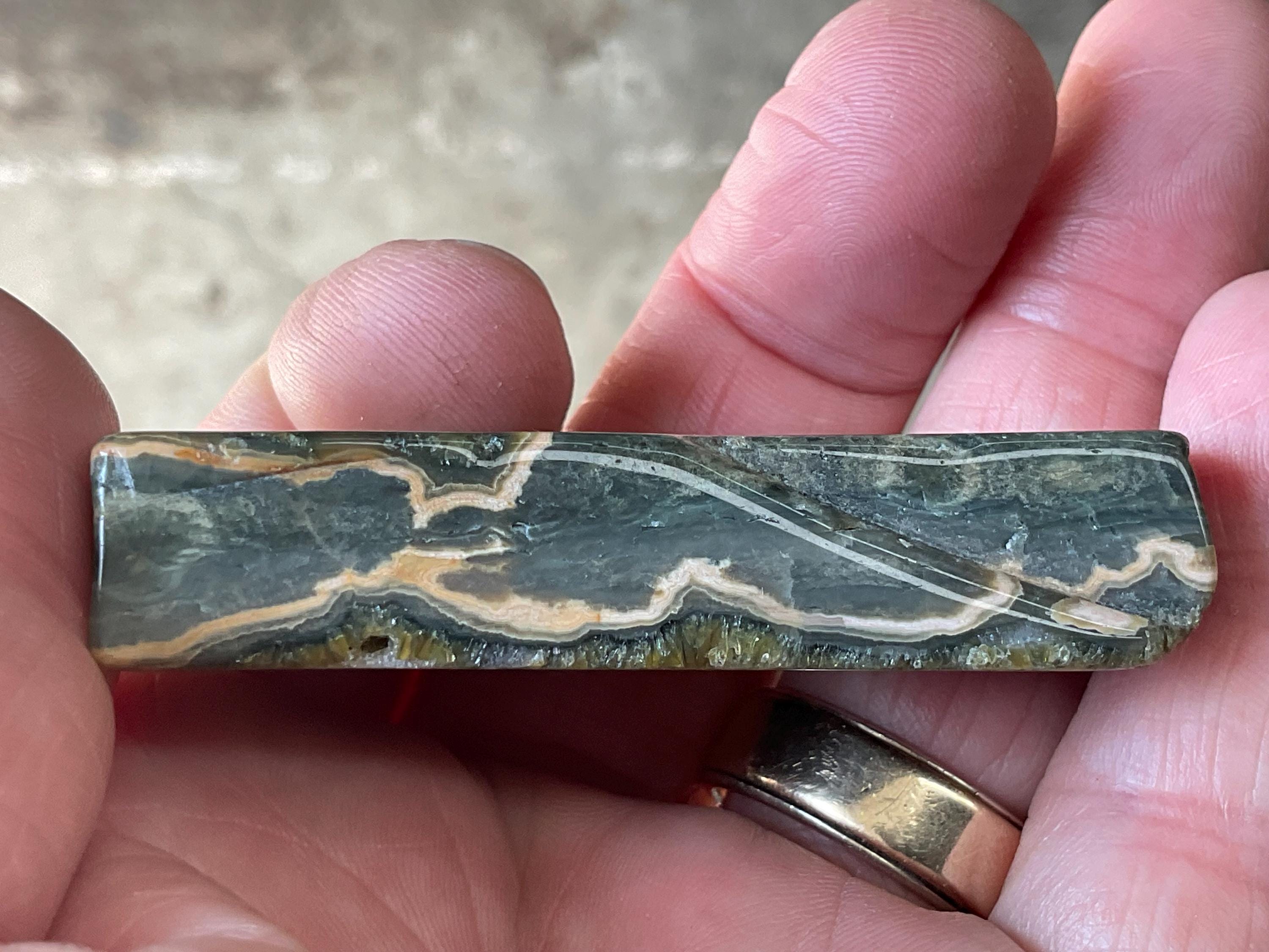 40g ‘Cloud’ Ocean Jasper Polished Slab 1B