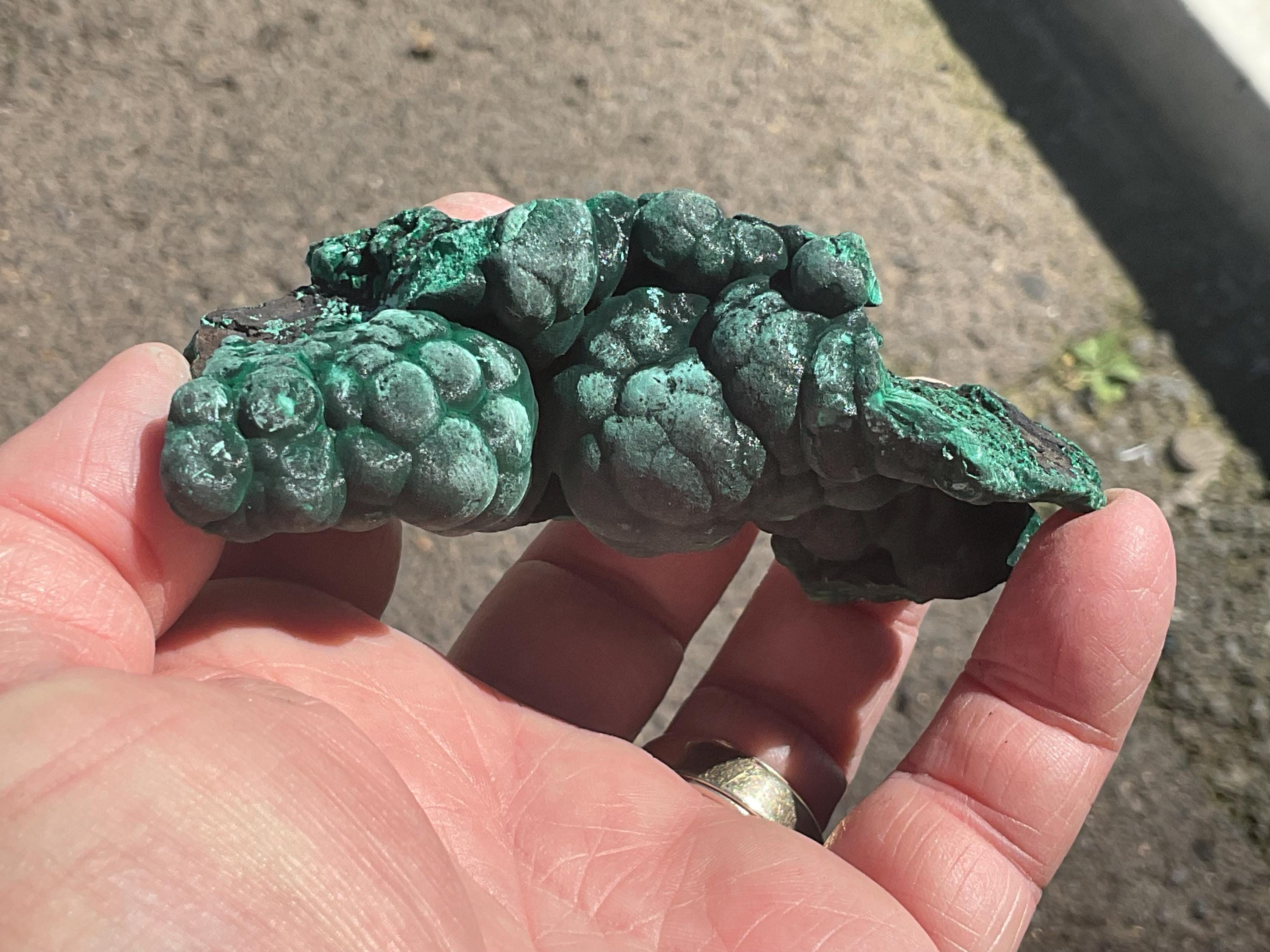 196g Silky Botryoidal Malachite from