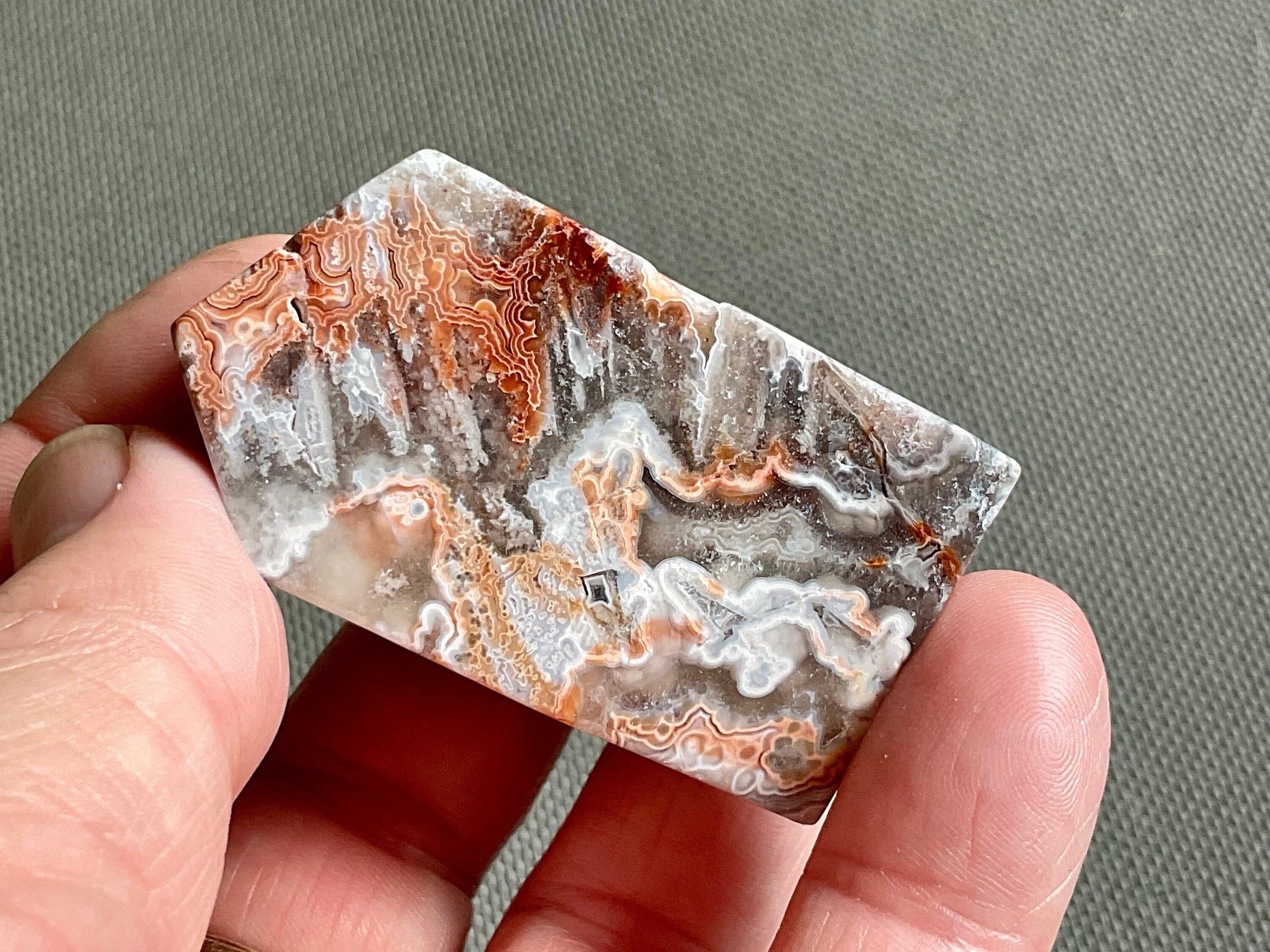 81g Mexican Crazy Lace Agate Freeform 5A