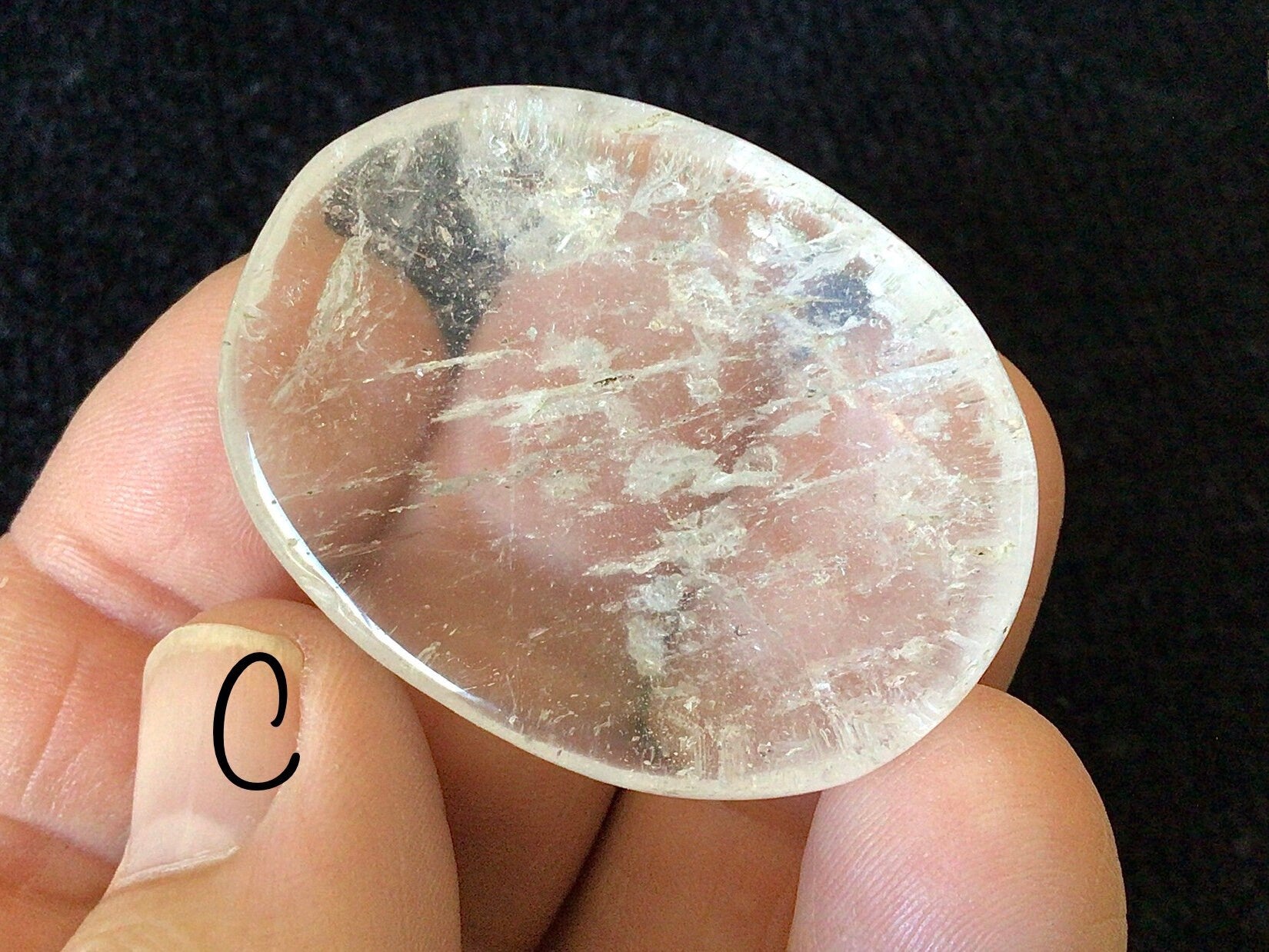 Clear Quartz Thumb Stone/Worry Stone Group 1