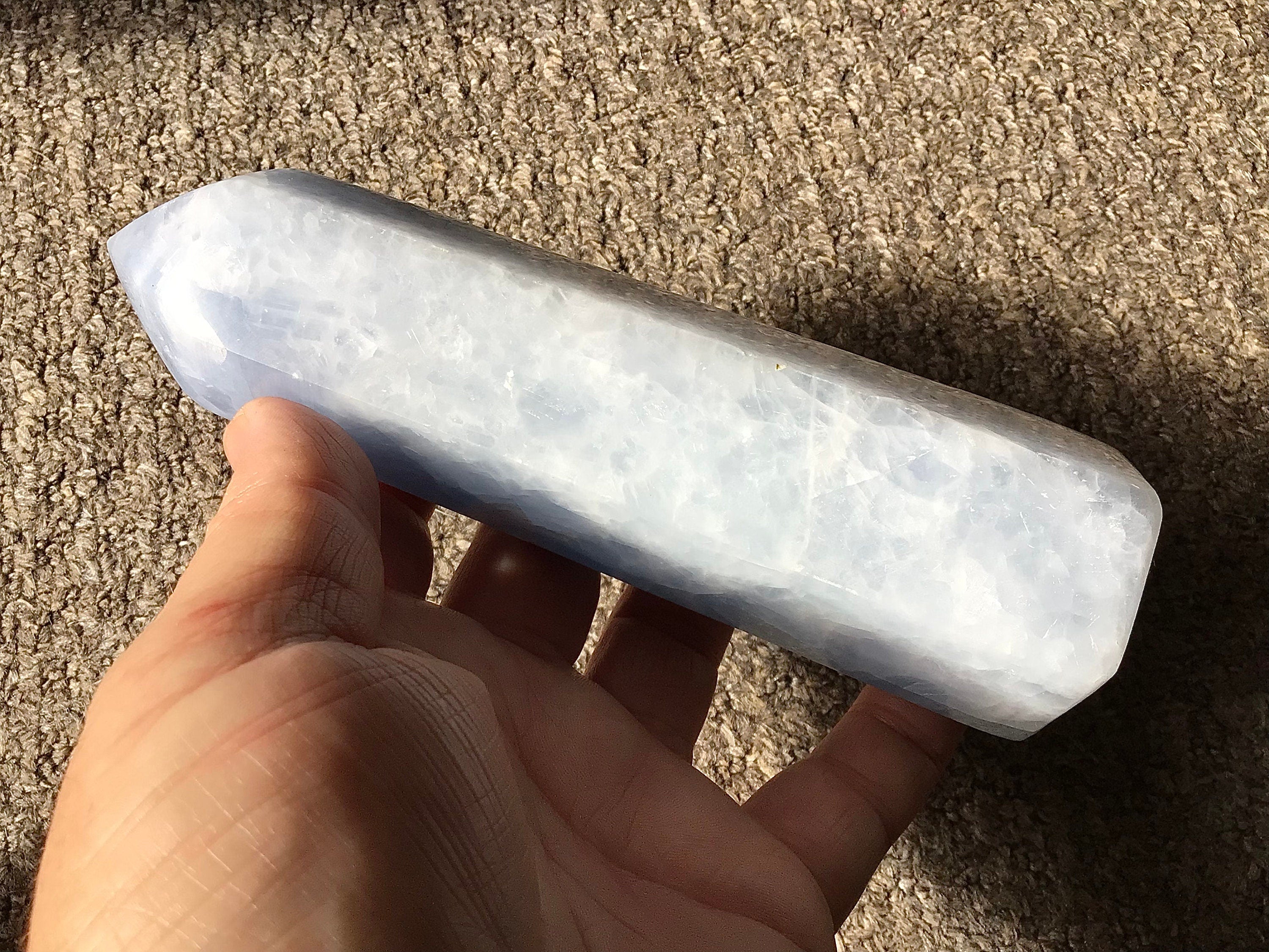 522g Blue Calcite XLarge Generator A