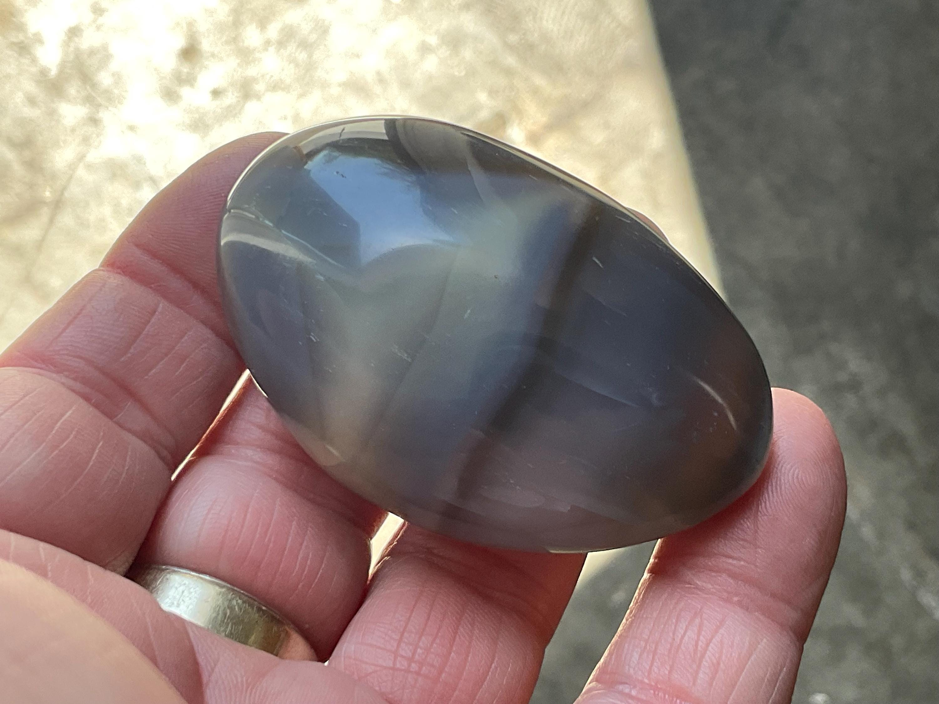 78g Orca Agate Palmstone 7C