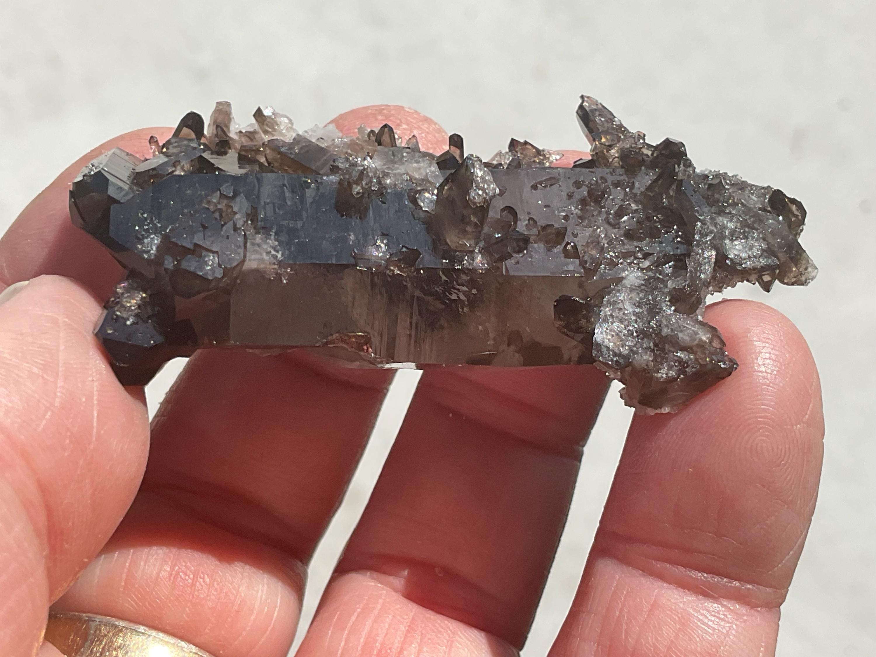32g A Grade Smokey Quartz Cluster 4E