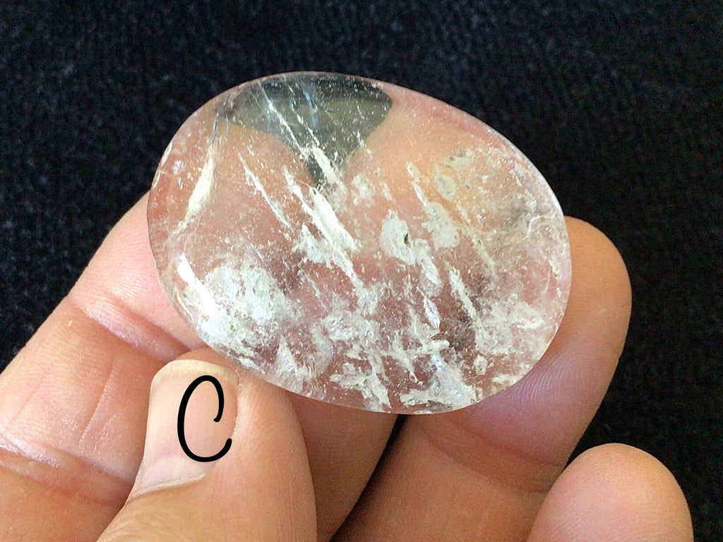 Clear Quartz Thumb Stone/Worry Stone Group 1