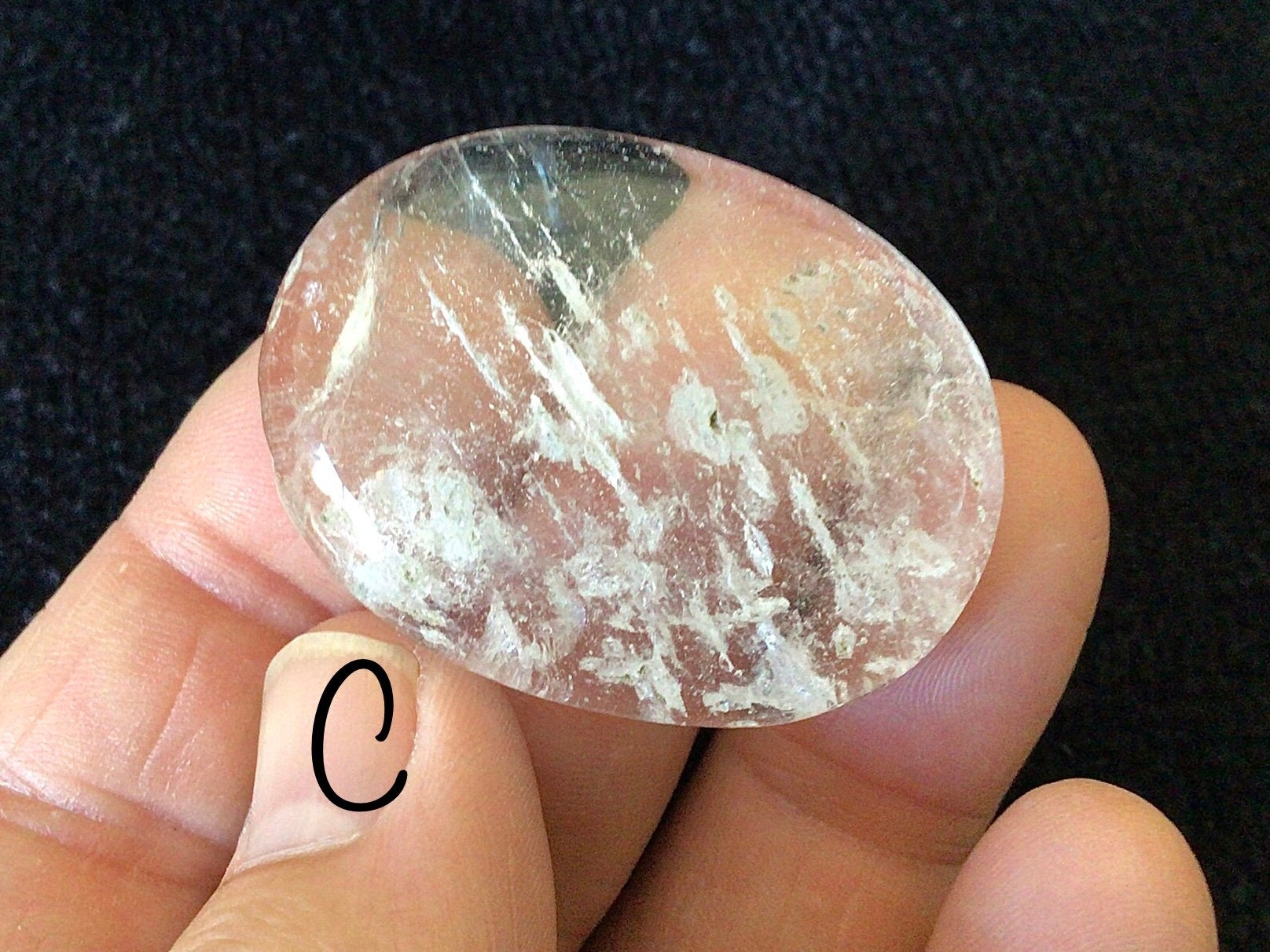 Clear Quartz Thumb Stone/Worry Stone Group 1