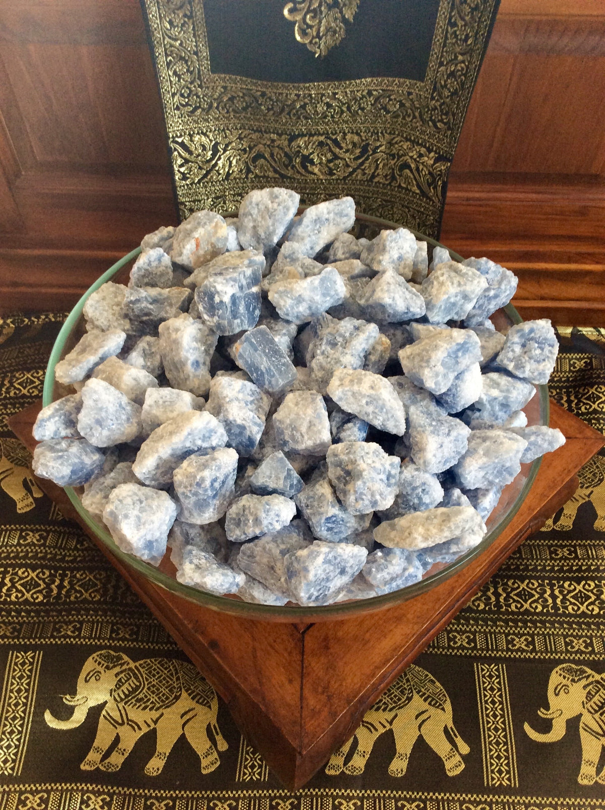 120g-150g (3 pieces) Blue Calcite Rough XL