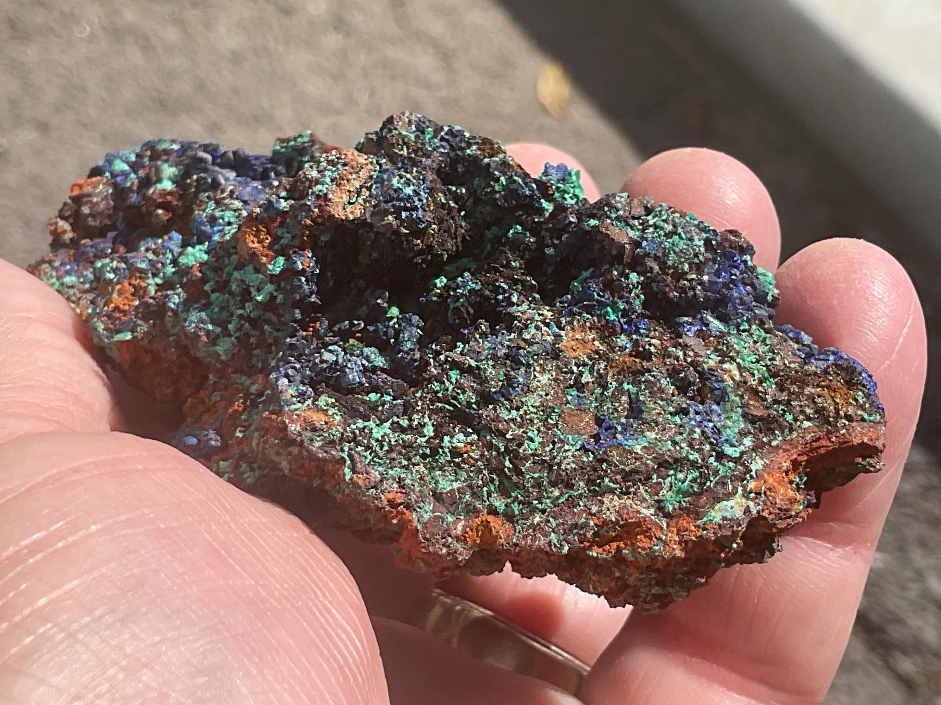 170g Azurite with Malachite Specimen 4C from Anhui, China