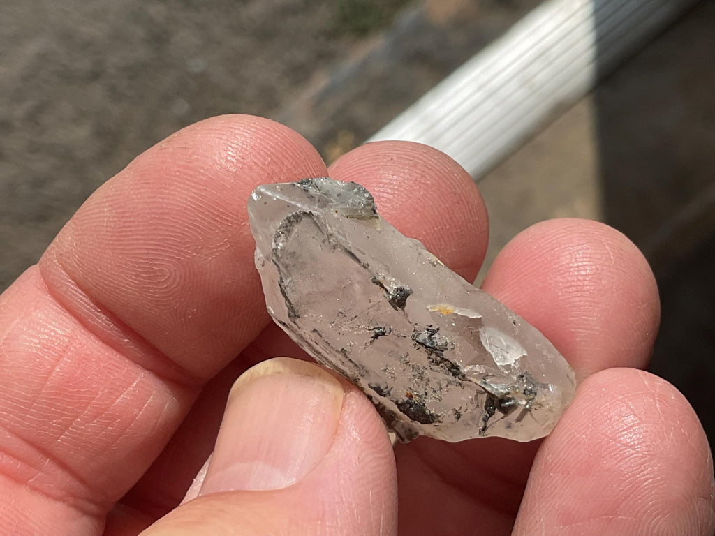 8g Molybdenite on Quartz Point from Deepwater, Australia Specimen 1A