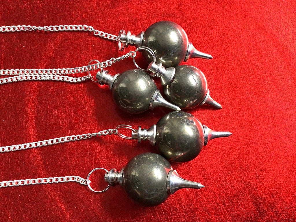 Round Pyrite Pendulum