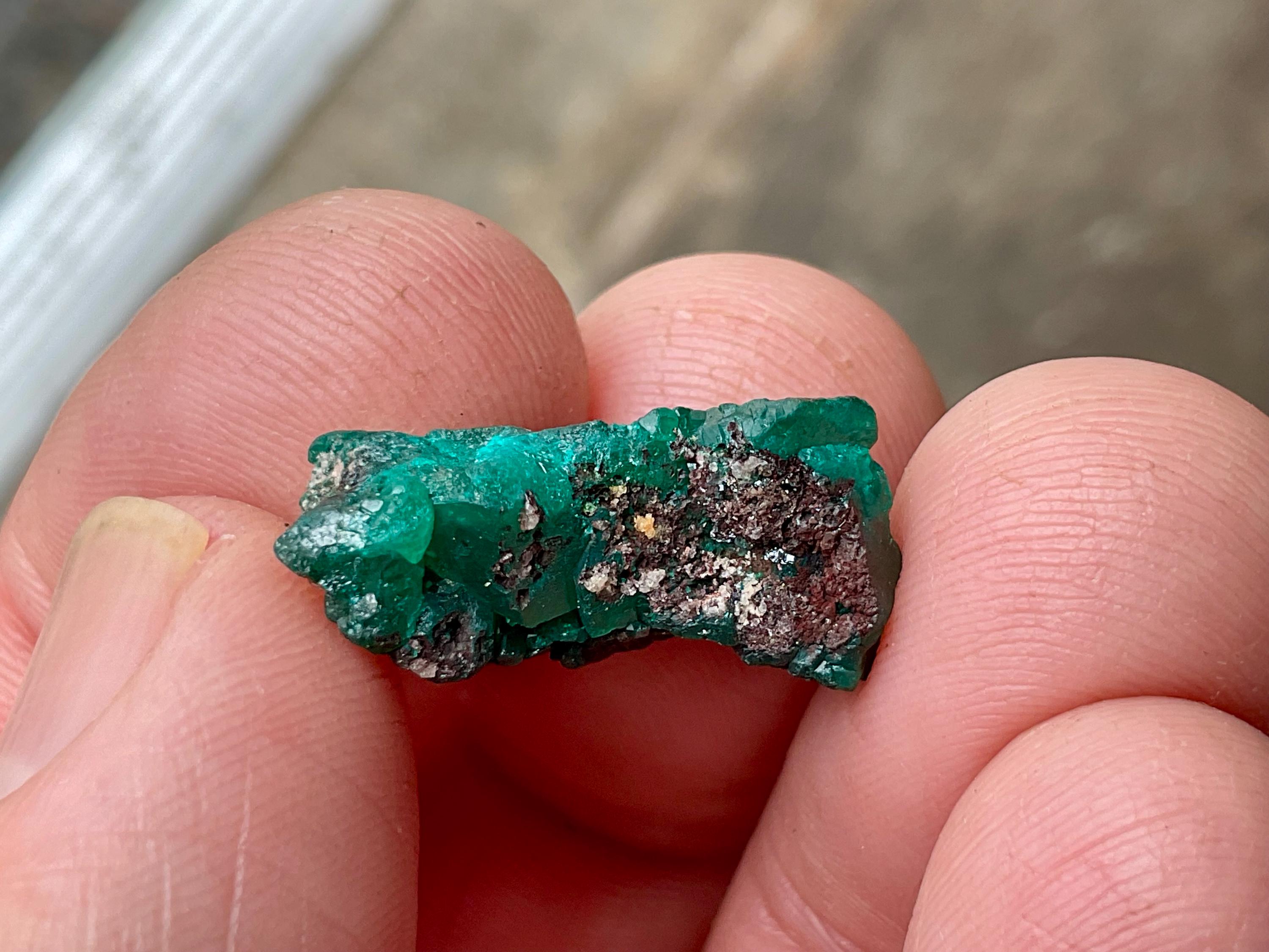 3g Congolese Dioptase Natural Specimen 2A