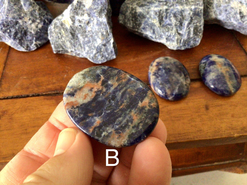 Sunset Sodalite Thumb Stone Group 6