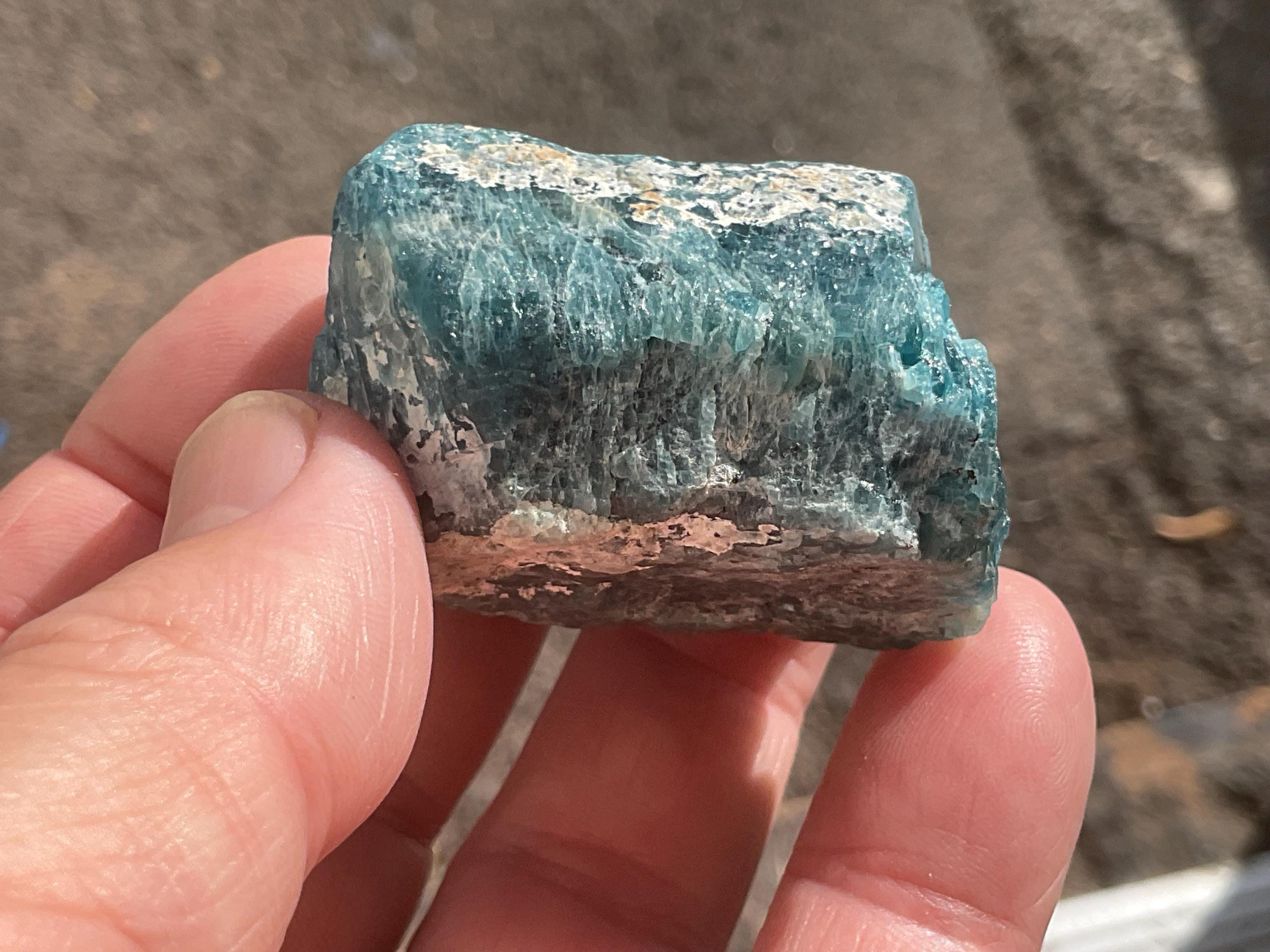 86g Natural Blue Apatite Crystal B