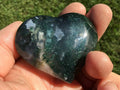 68g Moss Agate Polished Heart C