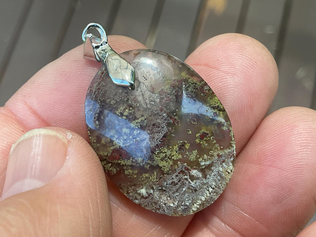 6g Moss Agate Pendant 3A