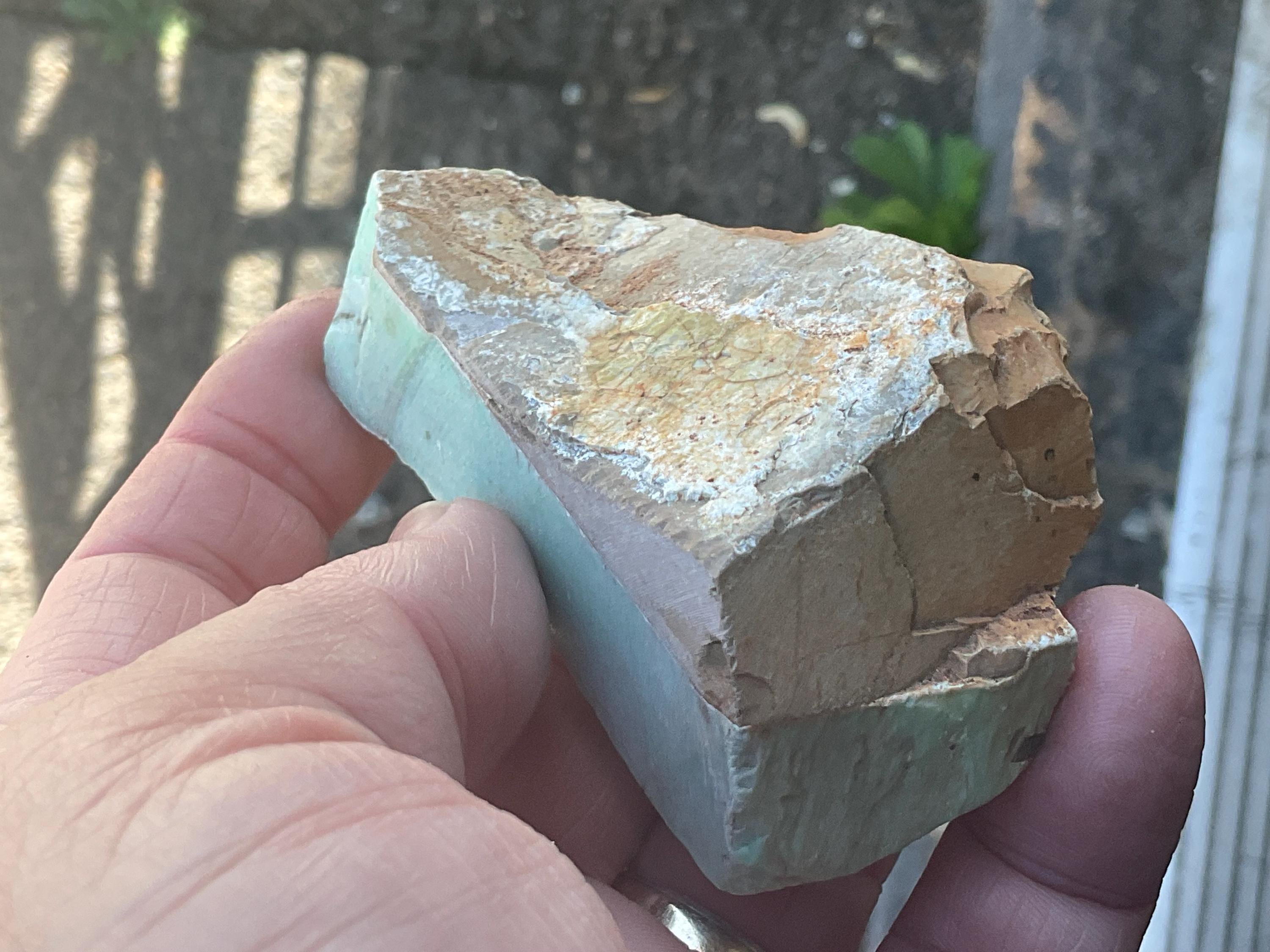 124g Sliced Western Australian Variscite Piece 2A