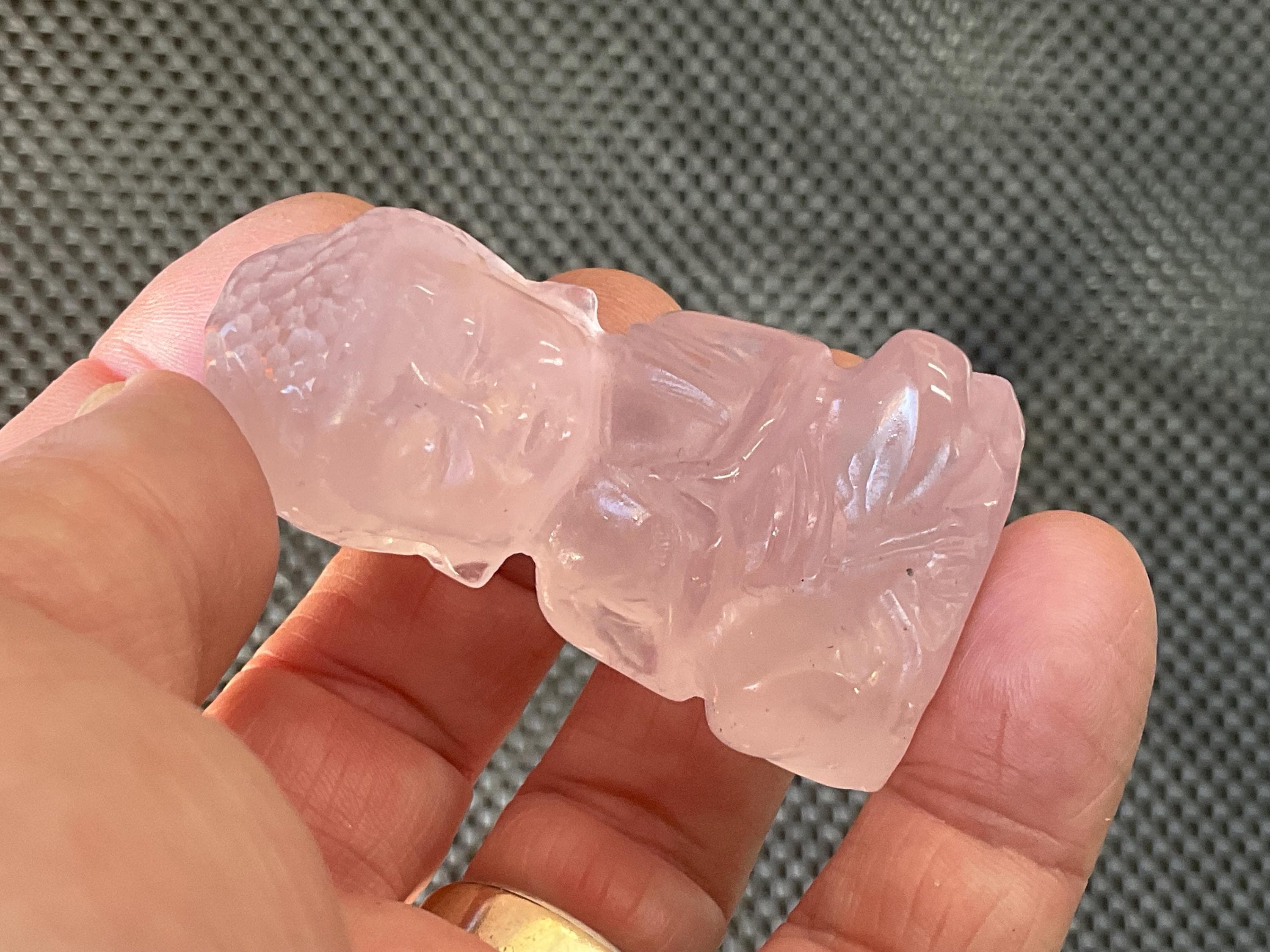 66g Rose Quartz Buddha Statue B