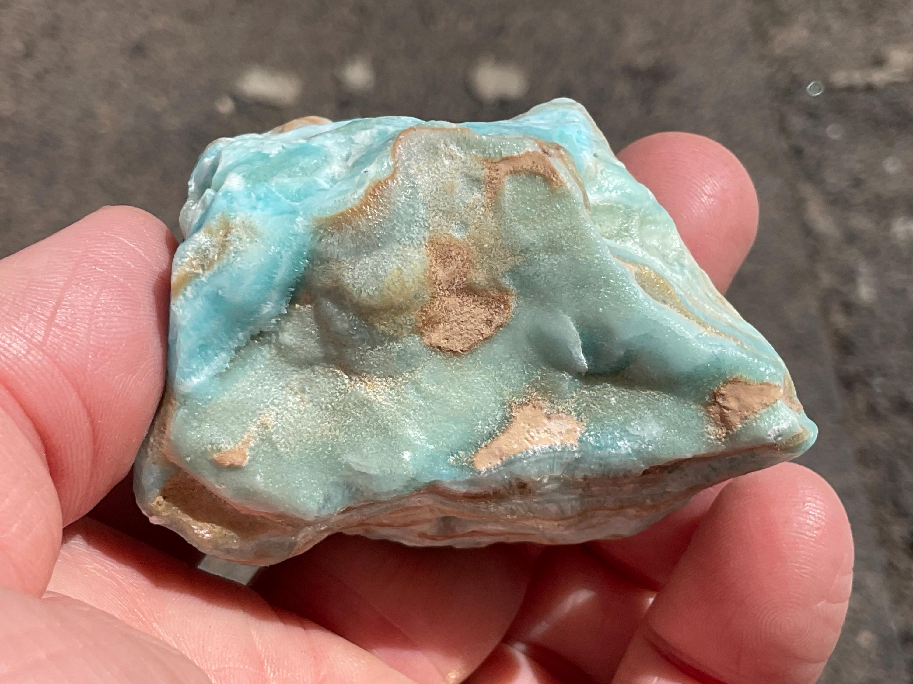 136g Botryoidal Blue Aragonite Specimen 5A