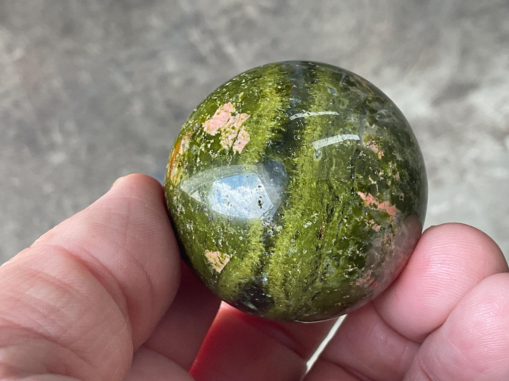 122g Unakite Sphere 3B