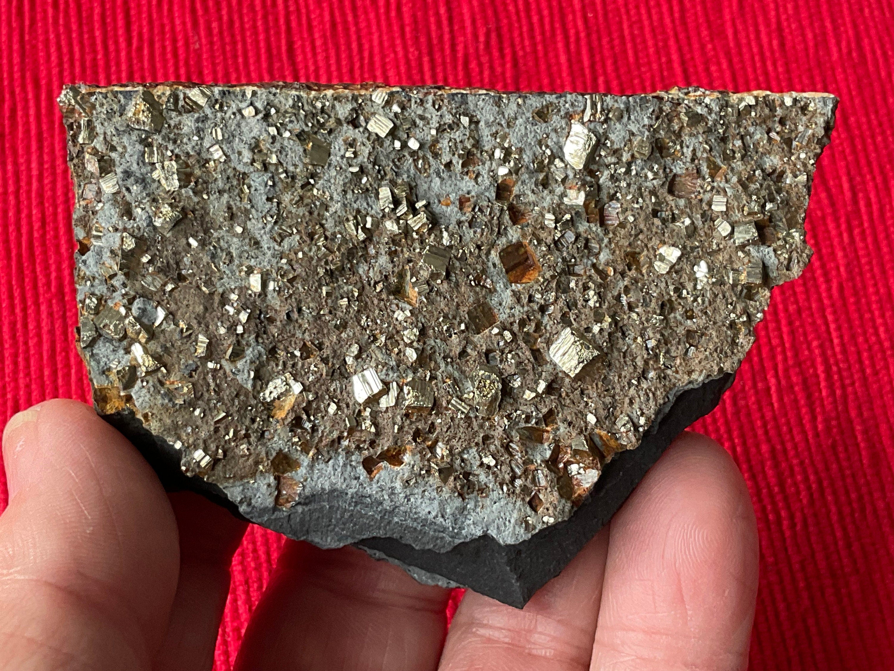 100g Tasmanian Cubic Pyrite Specimen 2C