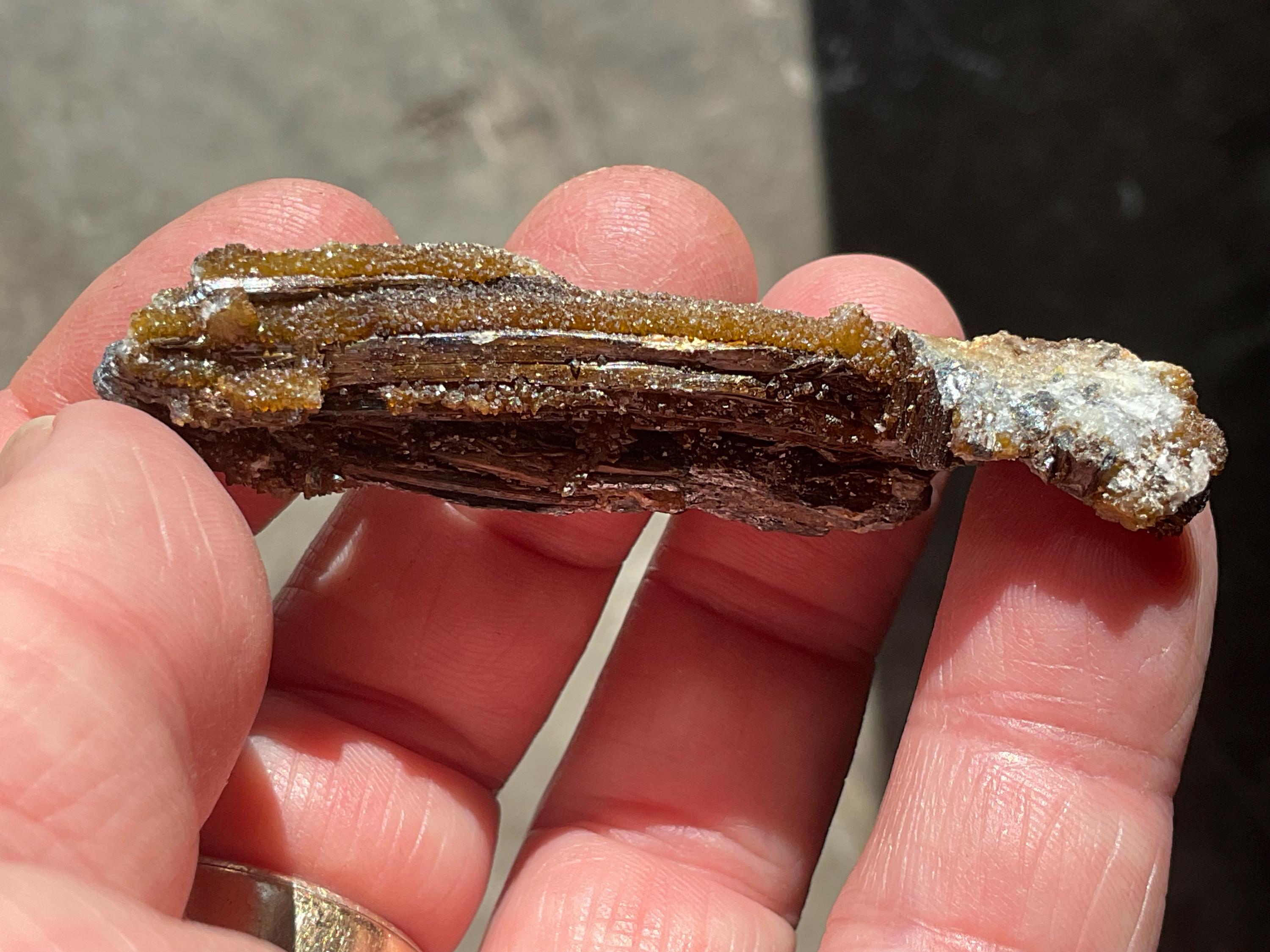 24g Stibiconite with Druzy Quartz Specimen 2A from Hunan, China