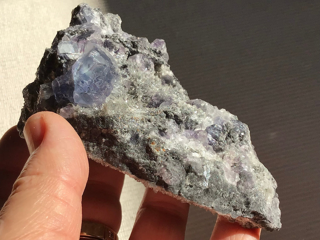 264g Fujian Fluorite on Needle Quartz Specimen 7