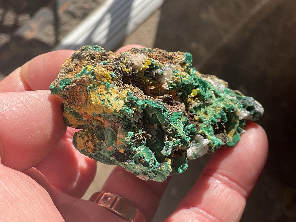 140g Australian Malachite, Cerussite and Pyromorphite Specimen 8B from Rum Jungle