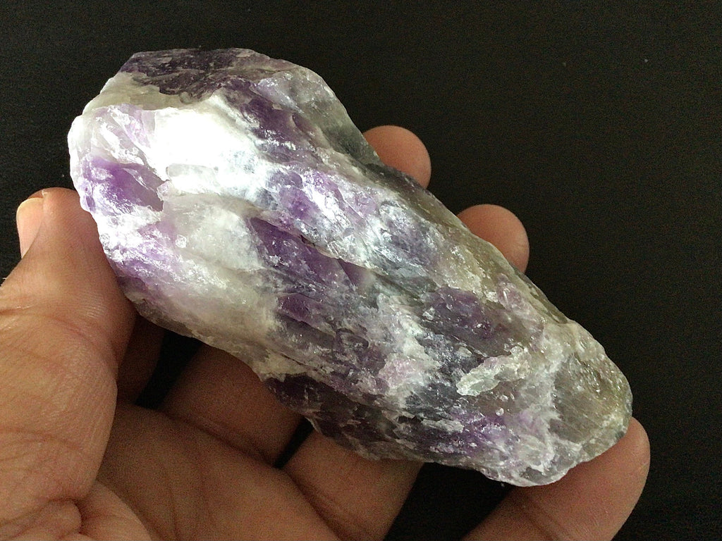 213g Chevron Amethyst Rough Piece 3B