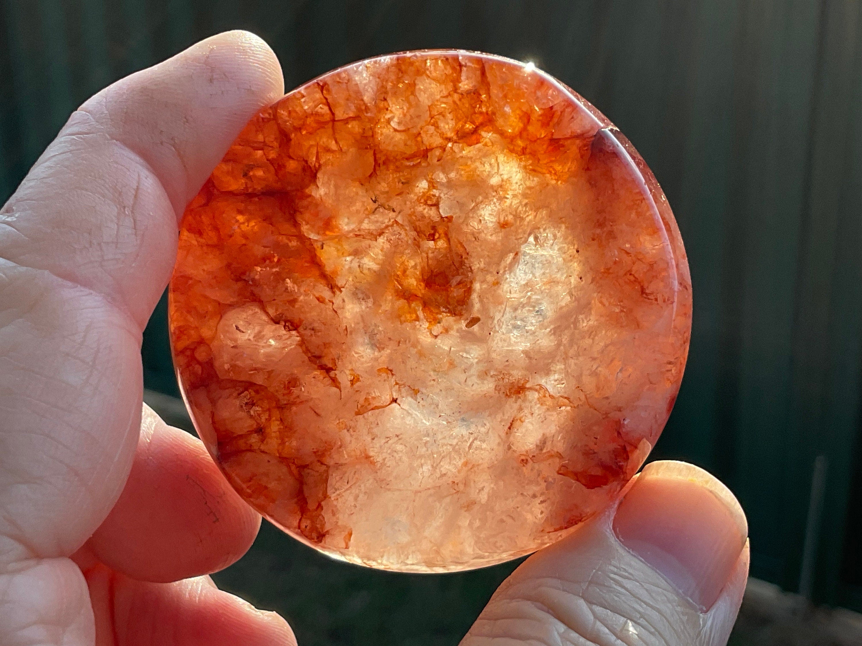 81g Fire Quartz Trinket Tray D