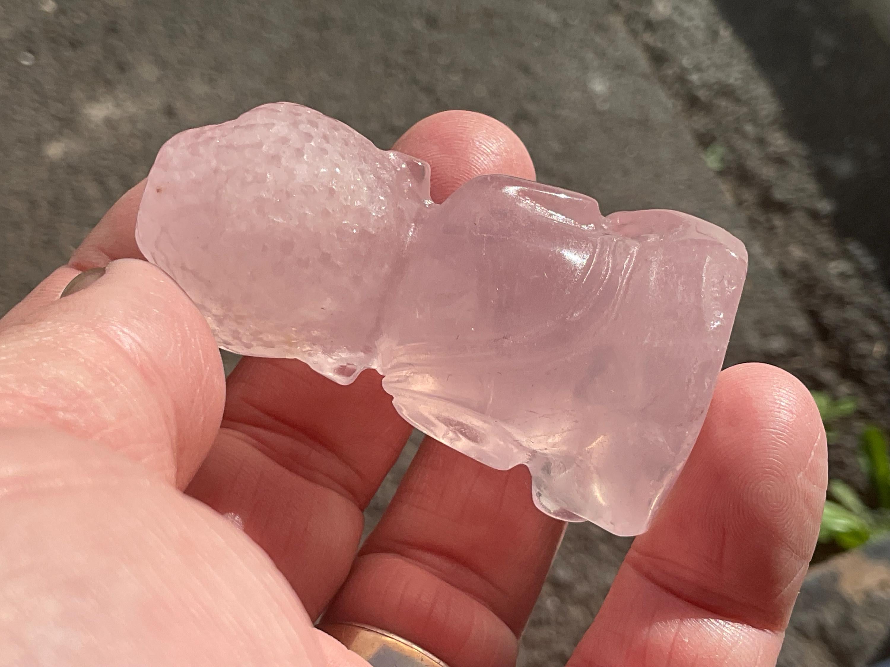 66g Rose Quartz Buddha Statue B