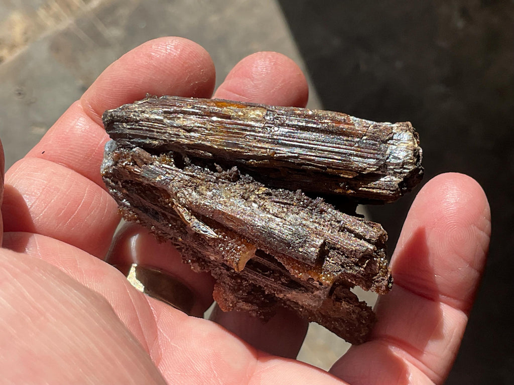82g Stibiconite with Druzy Quartz Specimen 3A from Huan, China