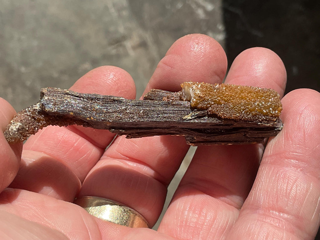 24g Stibiconite with Druzy Quartz Specimen 2B from Hunan, China