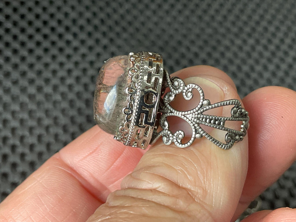 6g Lodelite Cabochon in Antique Style Ring Setting B