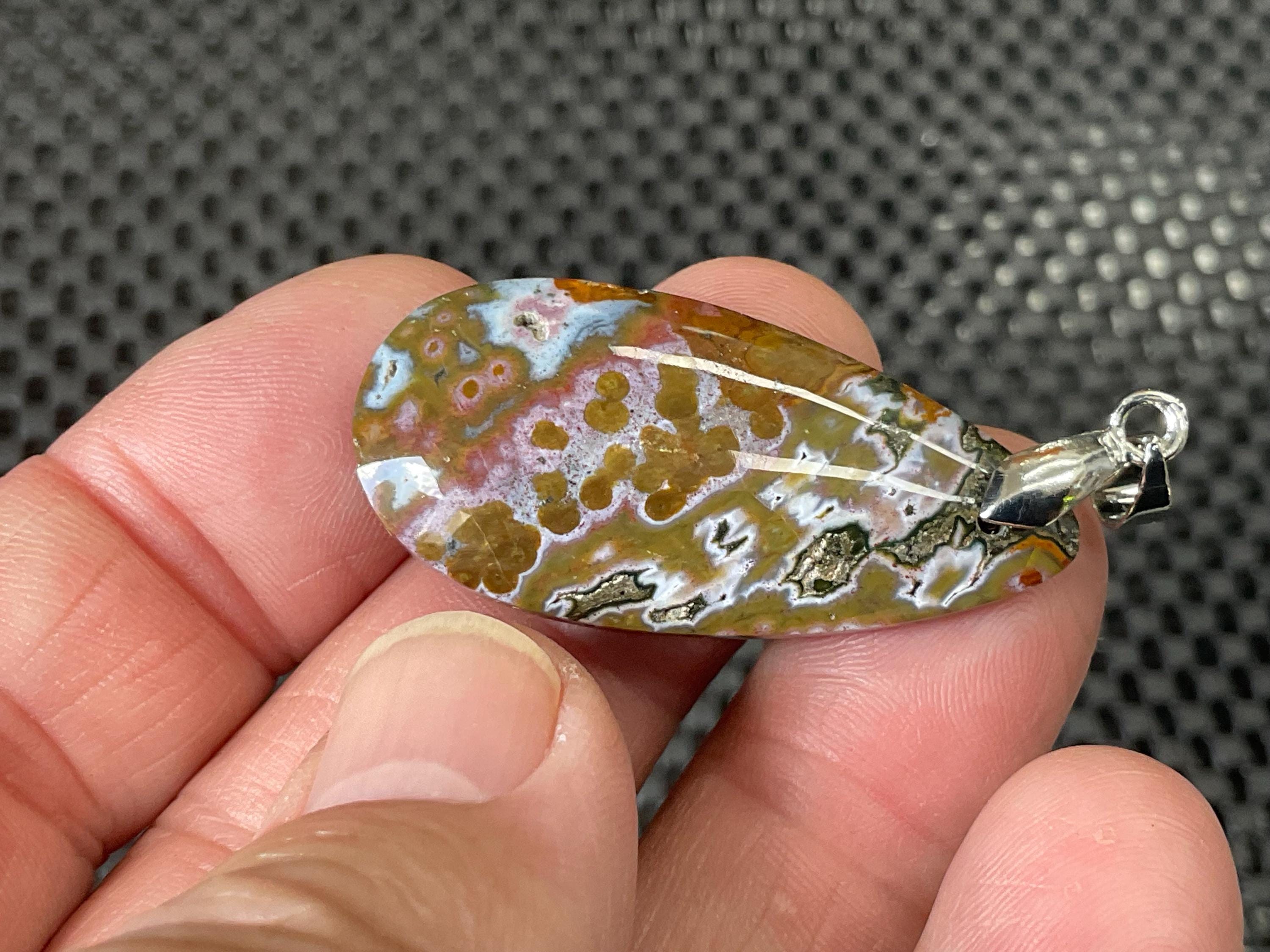 8g Ocean Jasper Pendant 2A