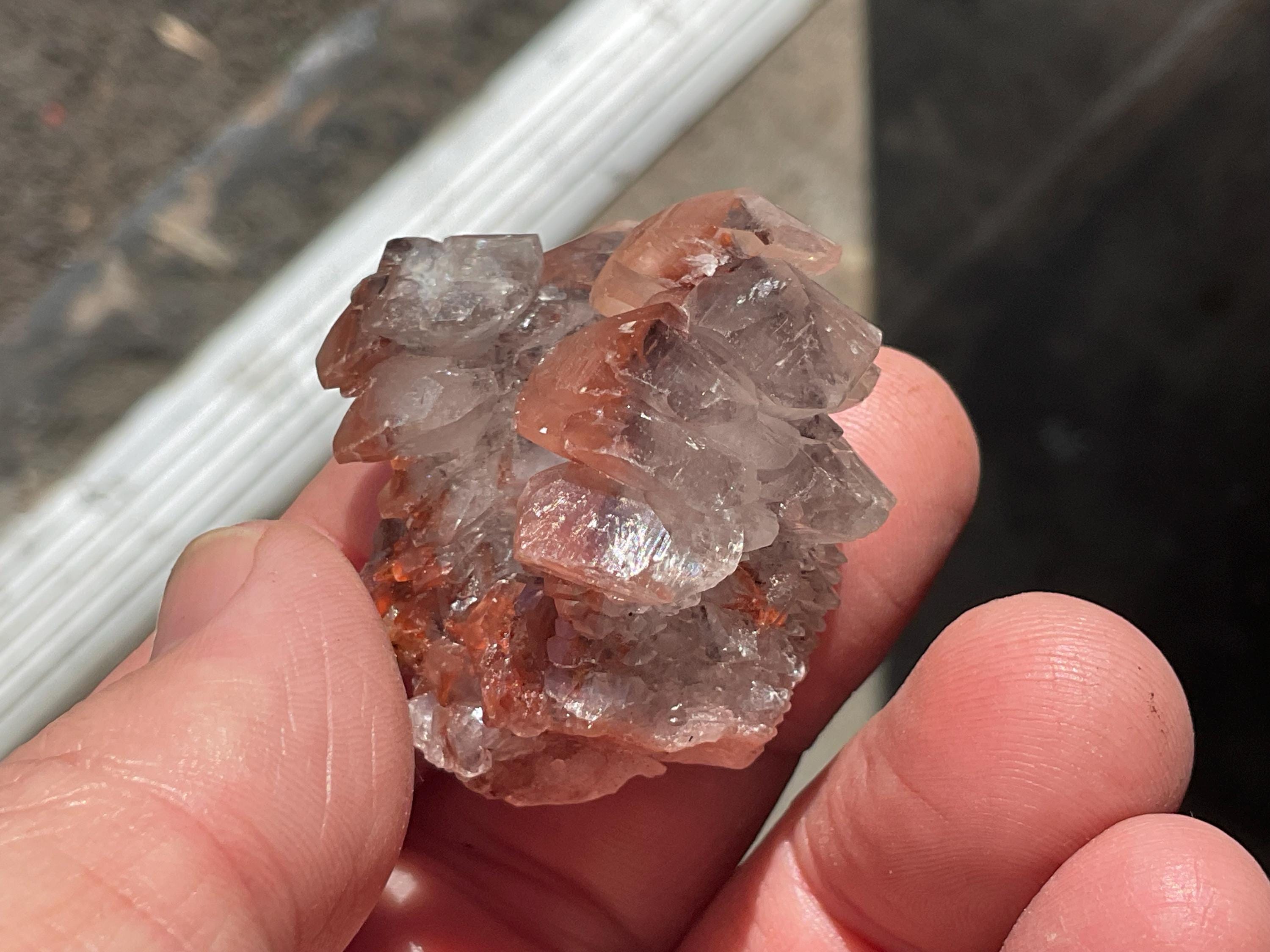 40g “Red Pagoda” Calcite Specimen from Hubei, China