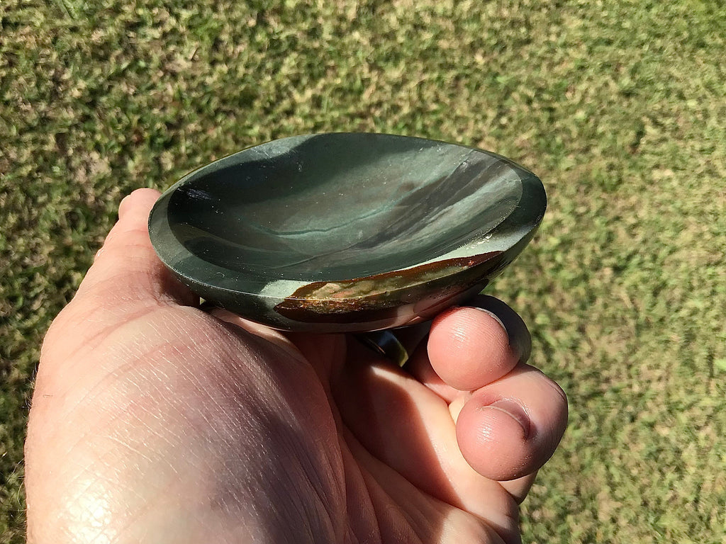 153g Polychrome Jasper Round Trinket Bowl B