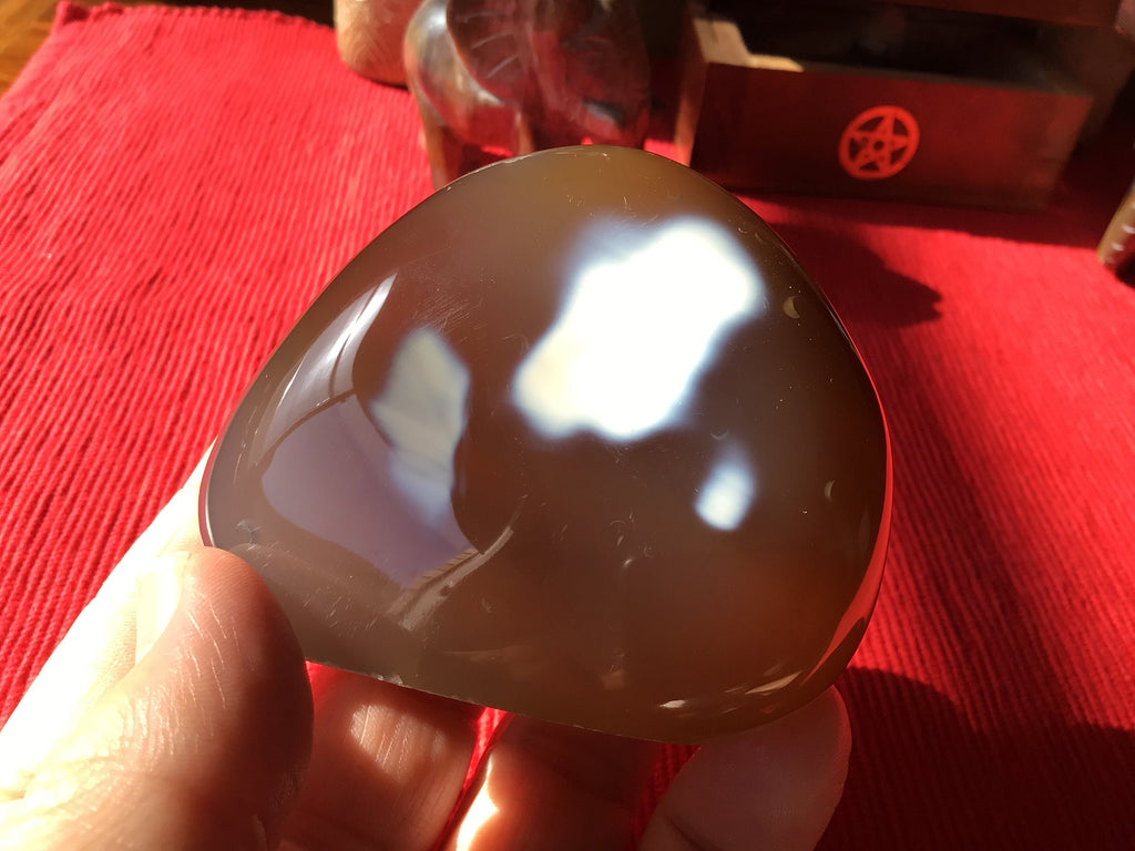 278g Pale Carnelian Orca Agate Freeform 3B