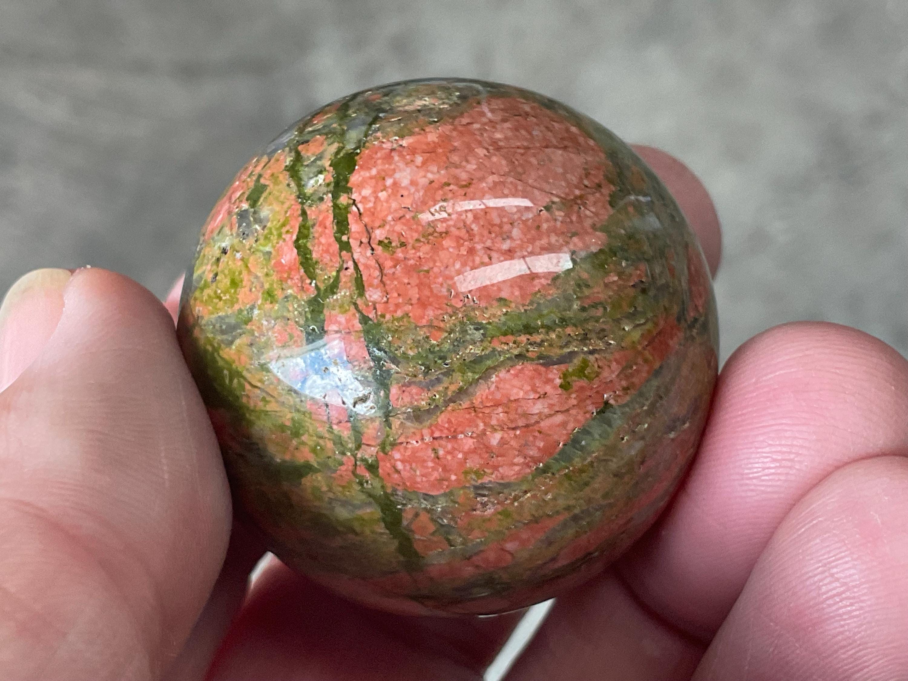 84g Unakite Sphere 1A