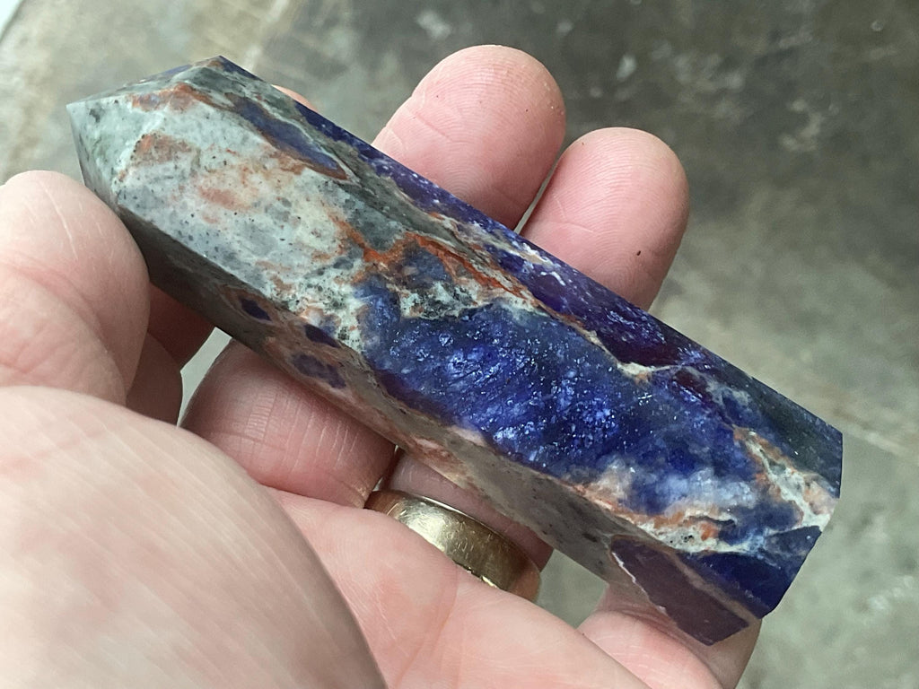 104g Sodalite with Sunstone Generator 4B